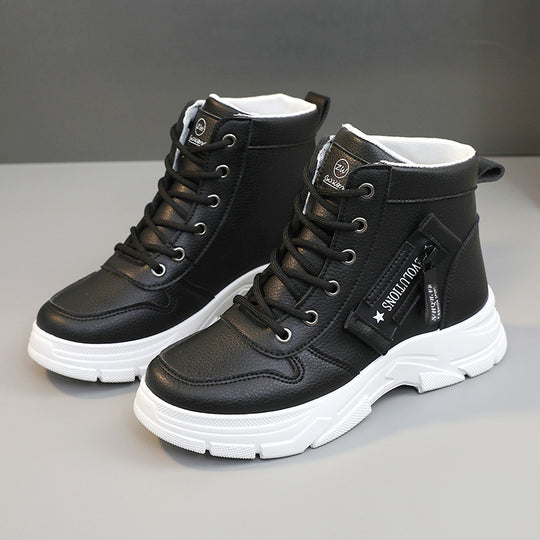 Damen sportliche High-Top Sneakers mit modischem Design und dämpfender Sohle R&B