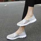 Damen Bequeme Schlupfschuhe mit atmungsaktiver Struktur und rutschfester Sohle