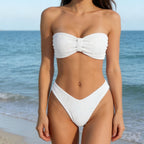 Damen Bandeau-Bikini mit Schleifen-Detail R&B