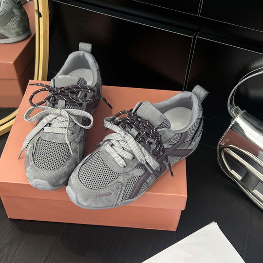 Damen Sportliche Sneaker mit atmungsaktiven Mesh-Einsätzen und stabiler Sohle R&B