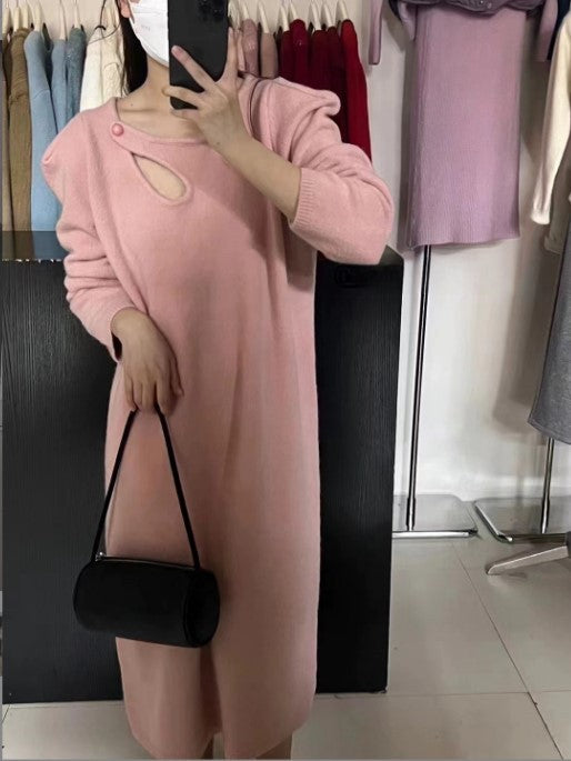 Damen Strickkleid mit modernem Design und eleganten Details R&B