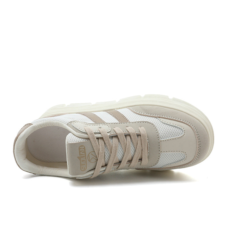 Damen Plateau Sneakers mit atmungsaktivem Mesh-Obermaterial und dämpfender Sohle R&B