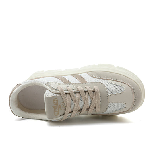 Damen Plateau Sneakers mit atmungsaktivem Mesh-Obermaterial und dämpfender Sohle R&B