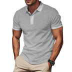 Herren Poloshirt mit strukturiertem Design und Komfortbund