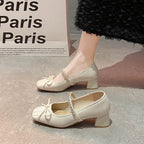 Damen Ballerinas mit funkelndem Riemen und zierlicher Schleifenverzierung R&B