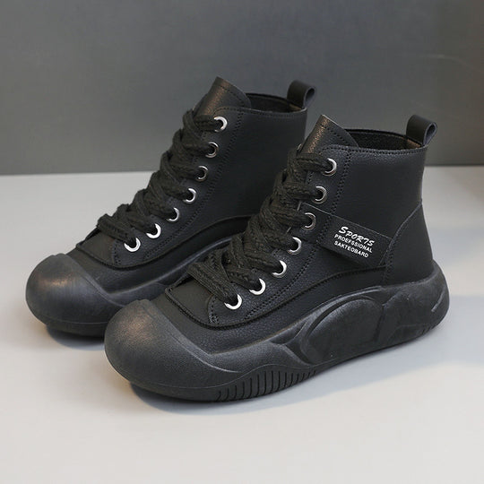 Damen trendige High-Top Sneakers mit rutschfester Sohle und atmungsaktivem Obermaterial R&B