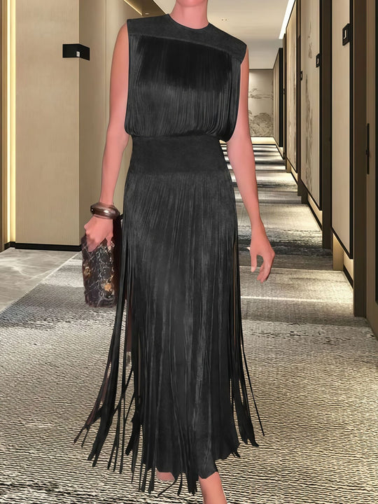 Damen Elegantes Abendkleid mit schwingendem Saum R&B