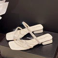 Damen glamouröse Sandalen mit funkelndem Riemendesign EB