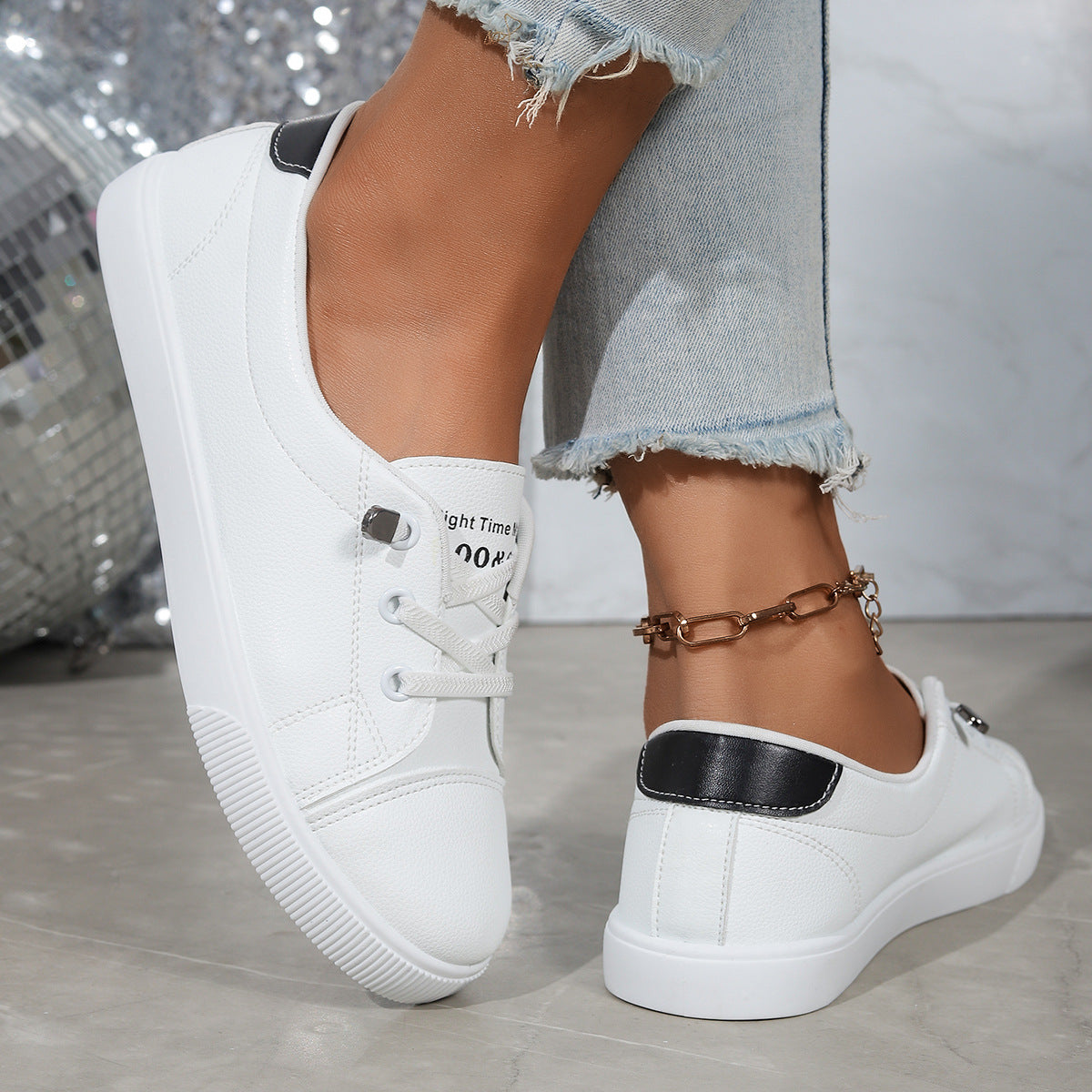 Damen komfortable Sneakers mit modischem Design und atmungsaktiver Oberfläche R&B