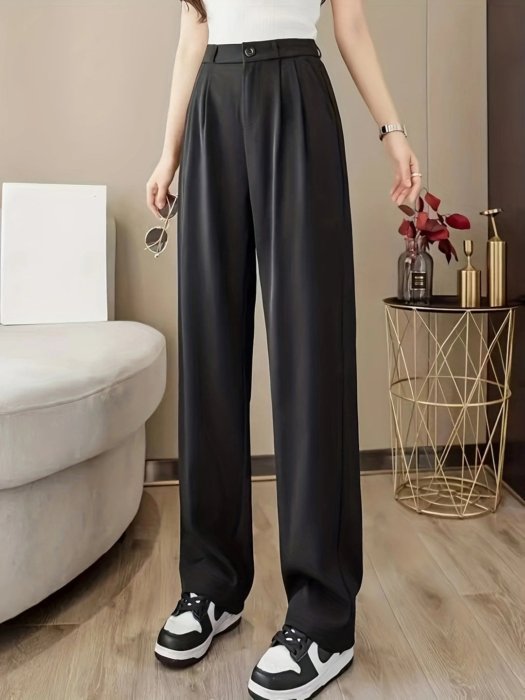 Damen weite Hochbundhose R&B