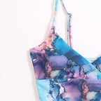 Damen Bikini-Set mit elegantem Wellenmuster
