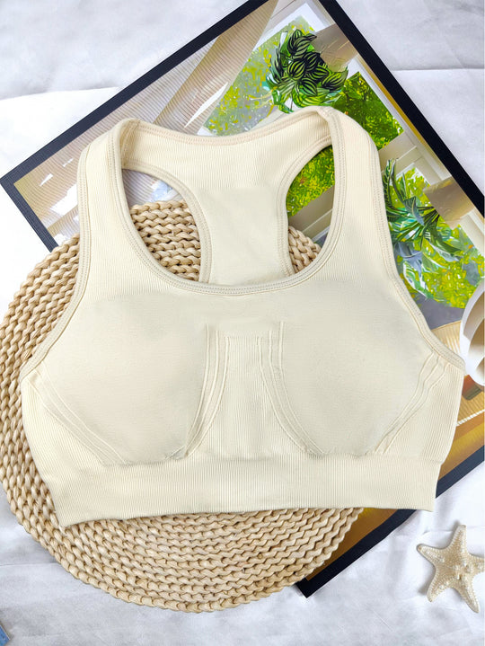 Damen Sport-Bustier mit atmungsaktivem Mischgewebe und stützenden Cups R&B