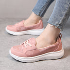 Damen Slip-On Freizeitschuhe mit atmungsaktivem Obermaterial und dämpfender Sohle