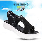 Damen Atmungsaktive Sandalen mit offener Zehenpartie und komfortablem Fußbett