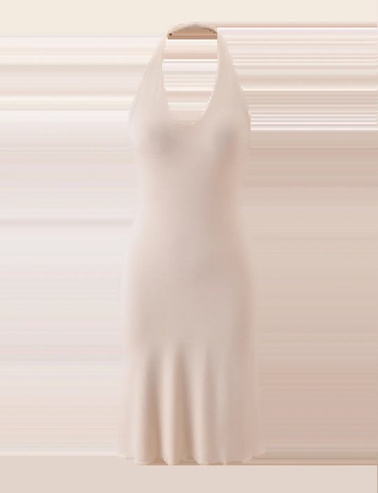 Damen Elegantes Maxikleid mit tiefem V-Ausschnitt und fließendem Schnitt R&B