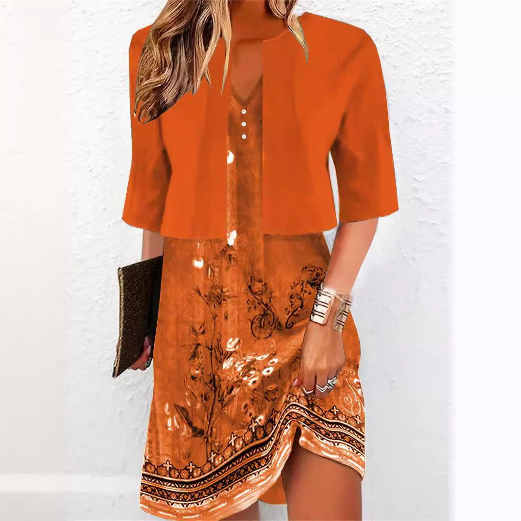 R&B | Elegantes Langrock Zwei-Teile Kleid