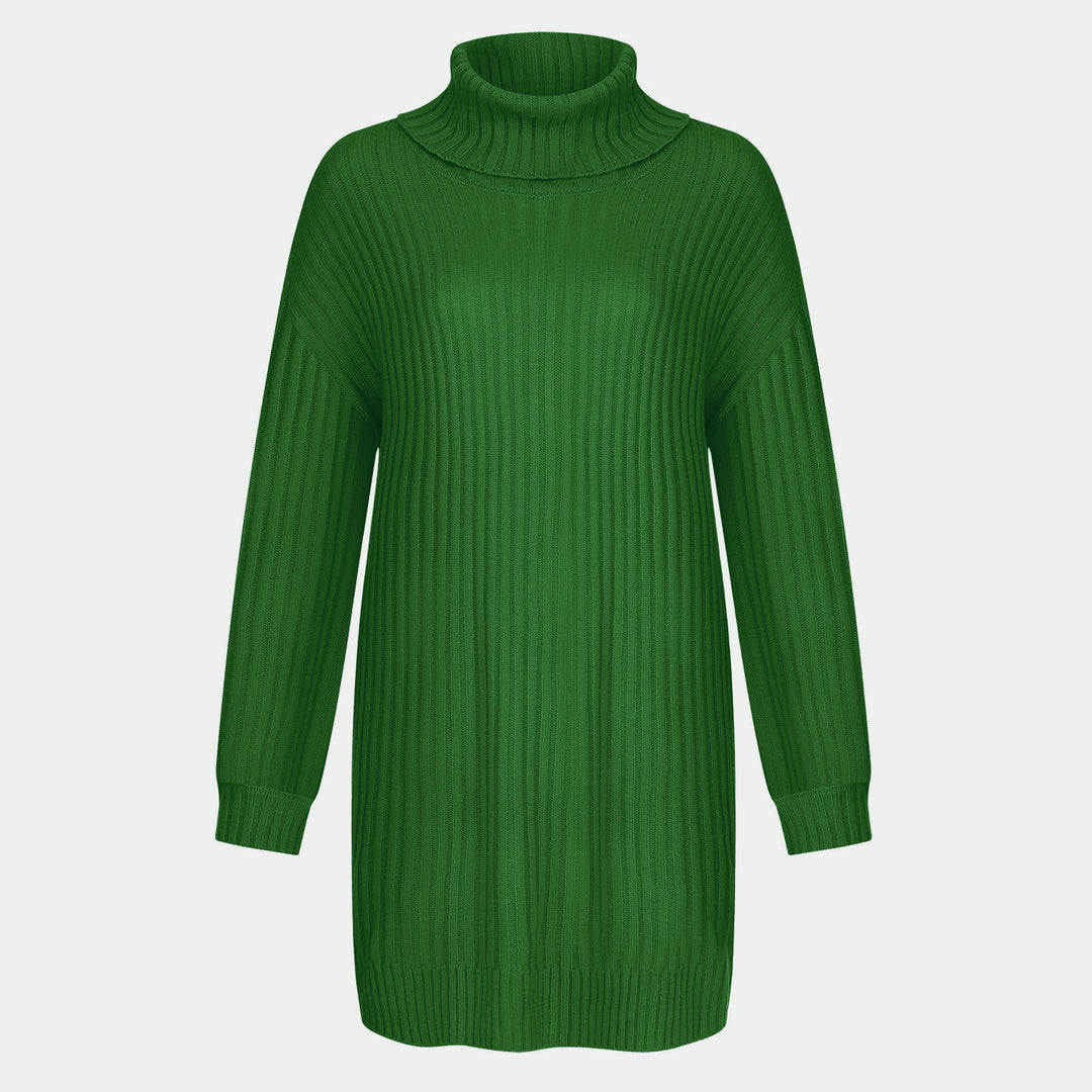 Damen Grobstrick Rollkragenpullover im lässigen Schnitt R&B