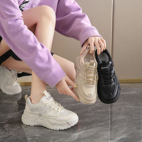 Damen Sneakers mit innovativer Sohle und atmungsaktiver Obermaterialmix R&B