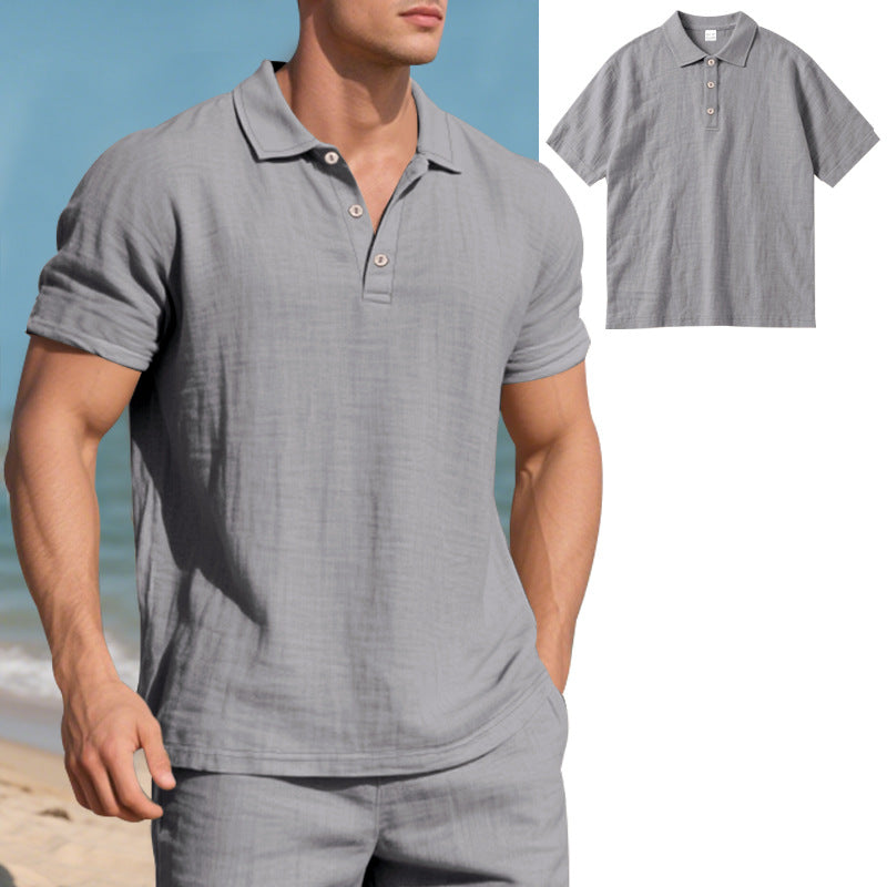 Herren Poloshirt mit atmungsaktiver Struktur und klassischem Kragen R&B