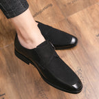 Herren elegante Mokassins mit modischer Schnalle R&B