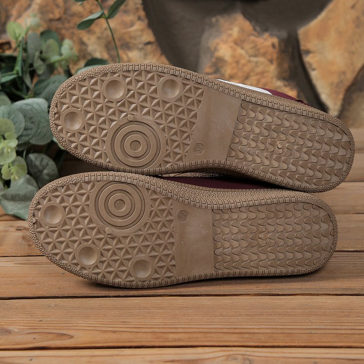 Damen modische Sneakers mit hochwertigem Veloursleder und rutschfester Sohle R&B