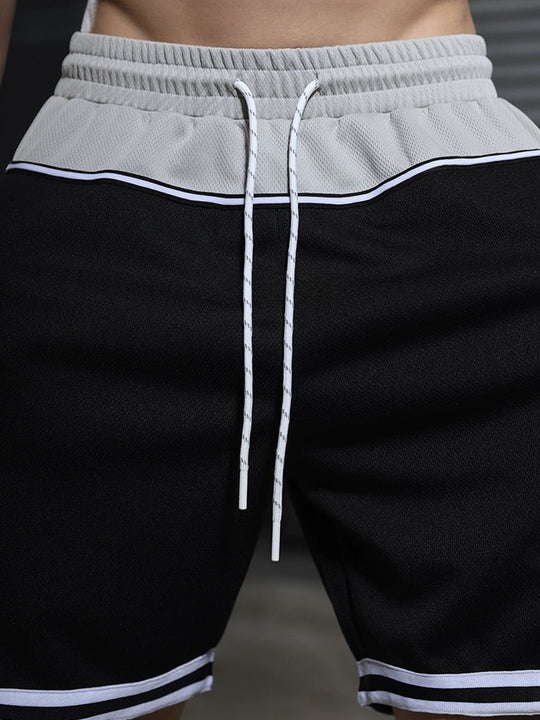 Herren Sportliche Badeshorts mit verstellbarem Tunnelzug und atmungsaktivem Gewebe R&B