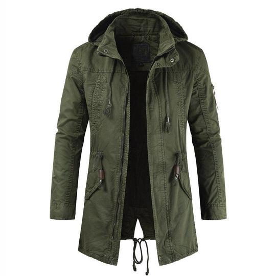 Herren Funktionsjacke mit praktischem Reißverschluss und verstellbarer Kapuze R&B