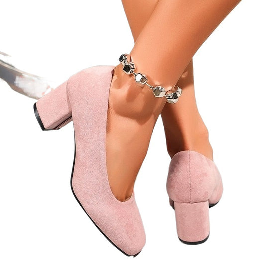 Damen Elegante Blockabsatz-Pumps R&B