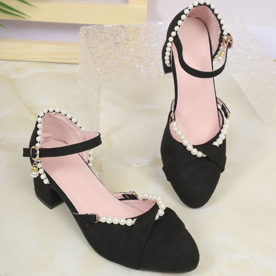 Damen elegante Slingback-Pumps mit Perl-Detail R&B