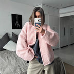 Damen Kuschelige Fleecejacke im modernen Design R&B