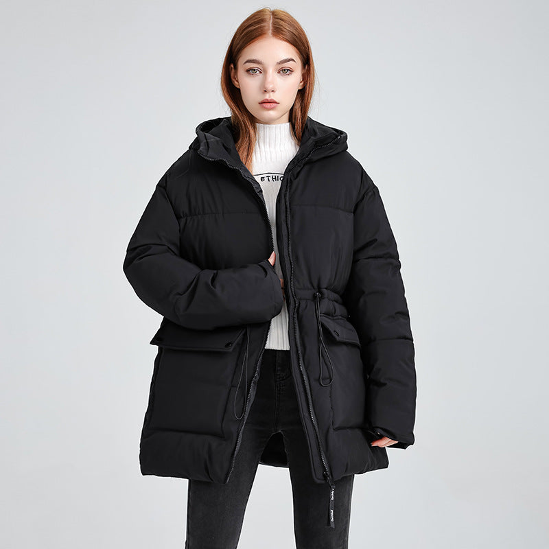 Damen isolierte Parkajacke mit verstellbarem Taillenzug und praktischen Taschen R&B