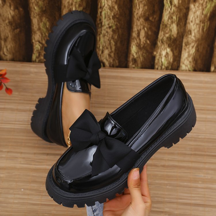 Damen modische Ballerinas mit großen Schleifen R&B