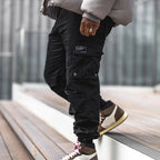 Herren Cargo-Hose mit praktischen Seitentaschen und verstellbarem Kordelzug R&B