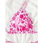 Damen Triangel-Bikini mit verspieltem Rüschen-Design R&B