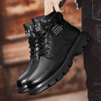 Herren robuste Schnürstiefel mit dämpfender Sohle R&B