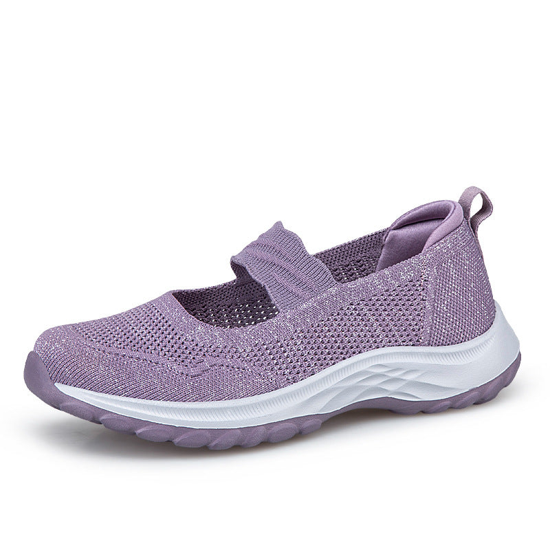 Damen Atmungsaktive Sport-Sneaker mit elastischem Riemen R&B