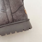 Damen warme Stiefel mit weichem Innenfutter und verstellbarem Schnallenverschluss