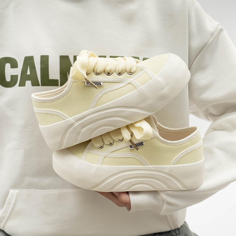 Damen Modische Sneaker mit elastischer Schnürung und komfortabler Sohle
