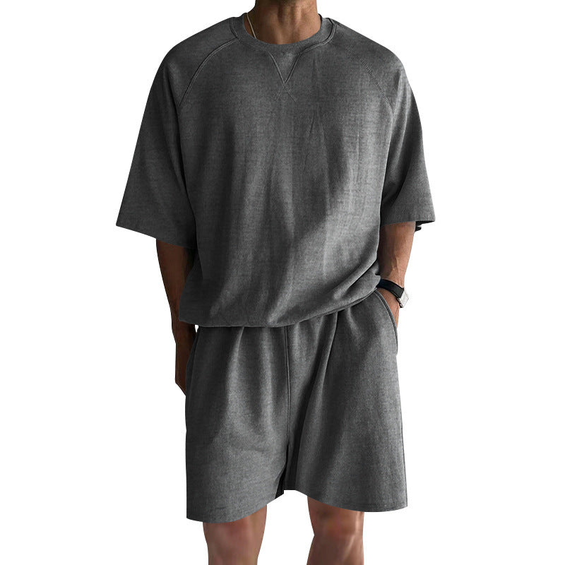 Herren funktionales Freizeit-Set aus atmungsaktivem Material mit bequemer Passform R&B