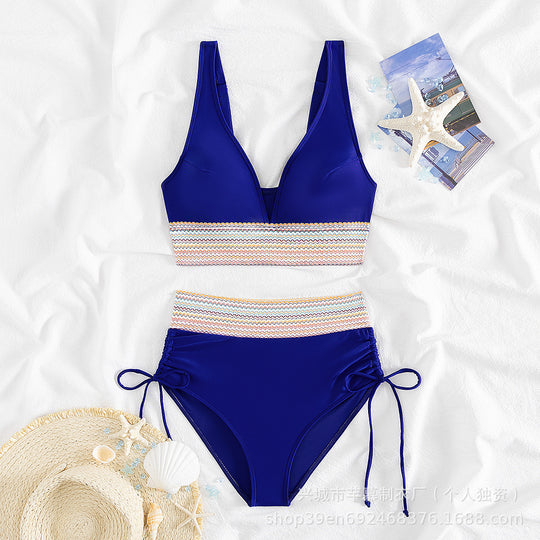 Damen Hochgeschnittener Sportbikini R&B