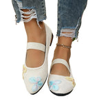 Damen elegante Ballerinas mit floralem Applikationsdesign R&B