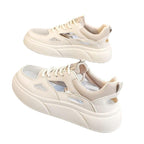 Damen Sportliche Sneakers mit atmungsaktiver Mesh-Oberfläche und innovativem Sohlenprofil