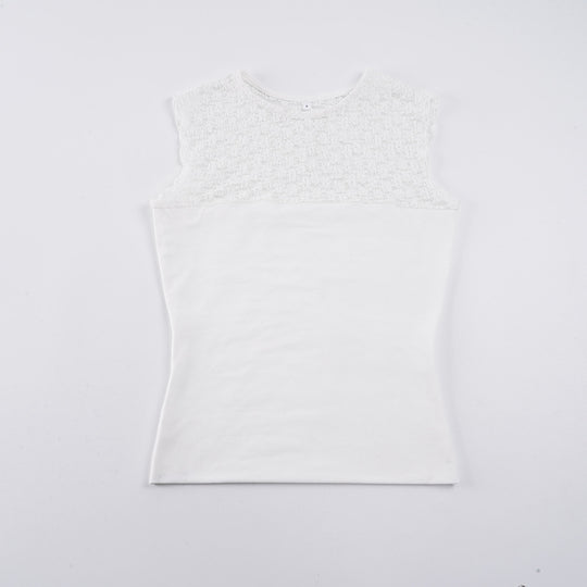 Damen Oberteil mit elegantem Spitzenbesatz R&B