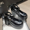 Damen Modische Plateau-Sandalen mit Schleifen-Detail R&B