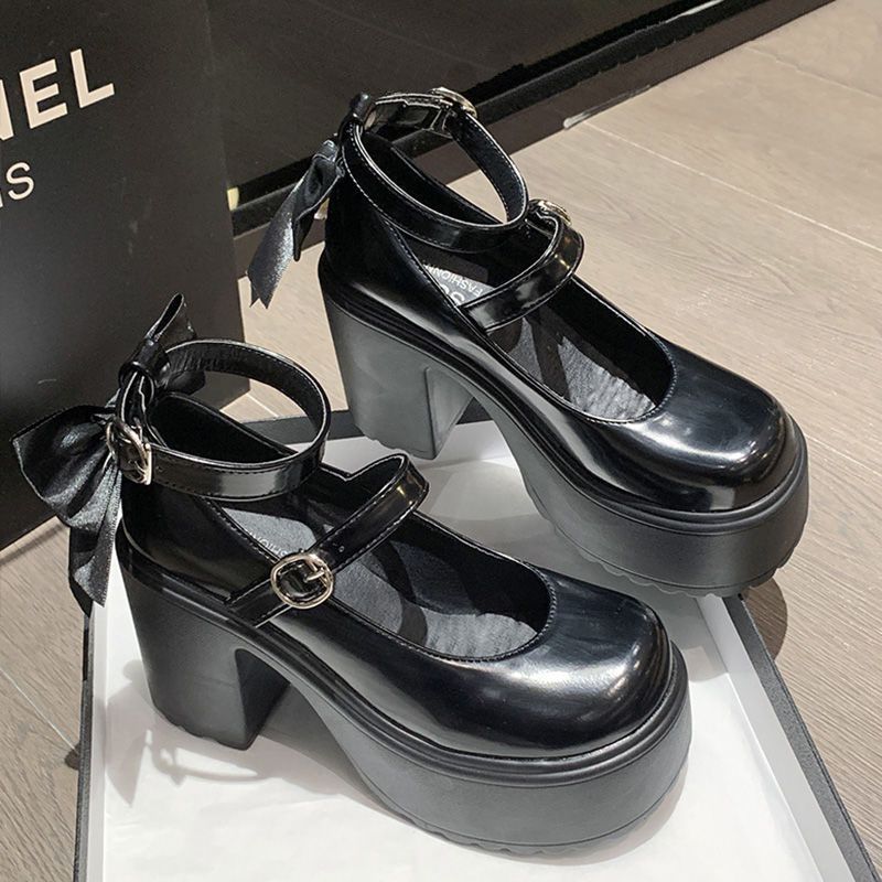 Damen Modische Plateau-Sandalen mit Schleifen-Detail R&B
