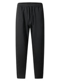 Herren lässige Jogginghose mit elastischem Bund und strukturiertem Design R&B