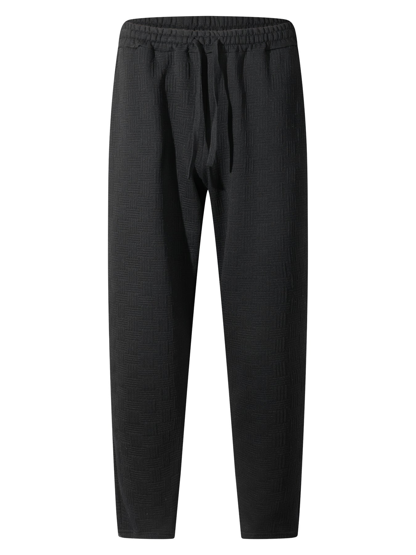 Herren lässige Jogginghose mit elastischem Bund und strukturiertem Design R&B