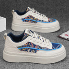 Damen modische Sneaker mit farbenfrohem asiatischem Muster R&B