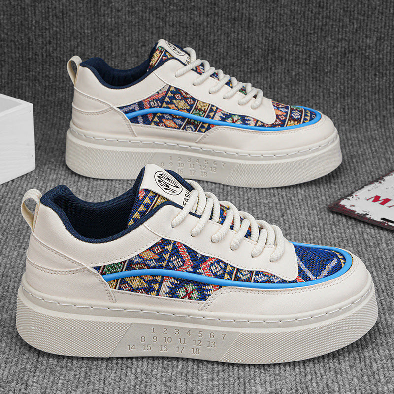 Damen modische Sneaker mit farbenfrohem asiatischem Muster R&B