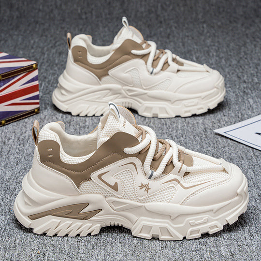 Damen Sportliche Chunky Sneakers mit stabiler Laufsohle und atmungsaktiver Netzstruktur R&B